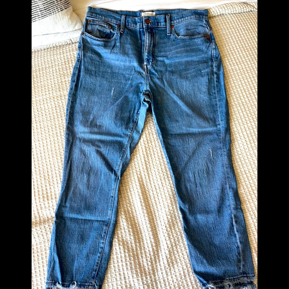 Madewell Crop HighRise Slim Boyjean